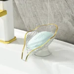 porte savon moderne transparent